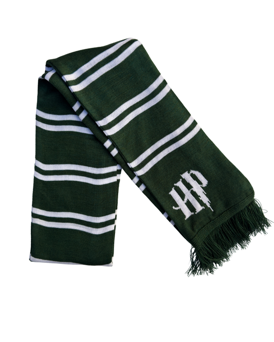 SLYTHERIN SCARF — Green & White