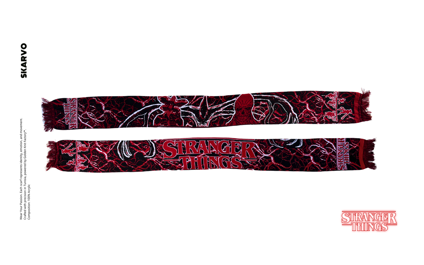 Stranger Things Monsters Scarf