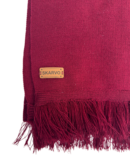 MIKASA BURGUNDY SCARF V2