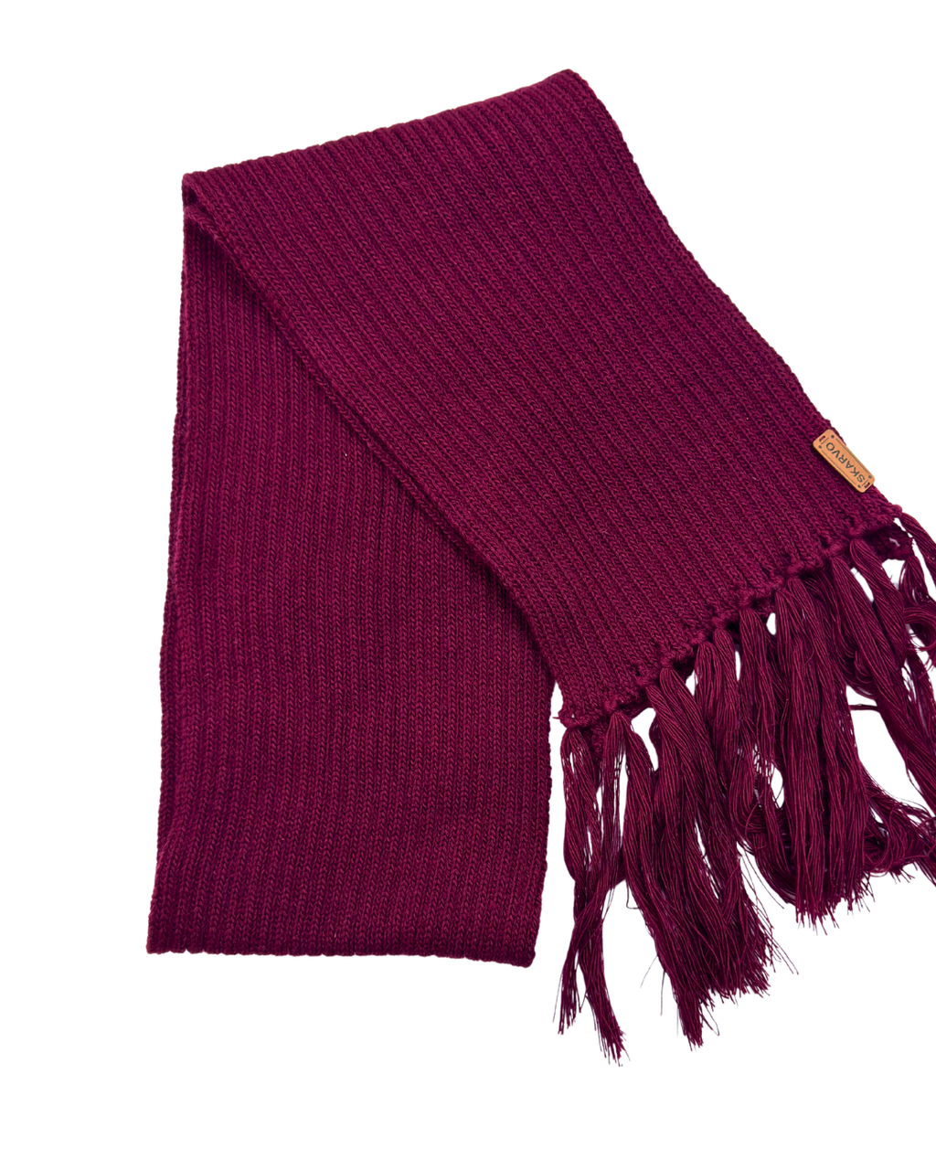 1 MIKASA BURGUNDY SCARF V1