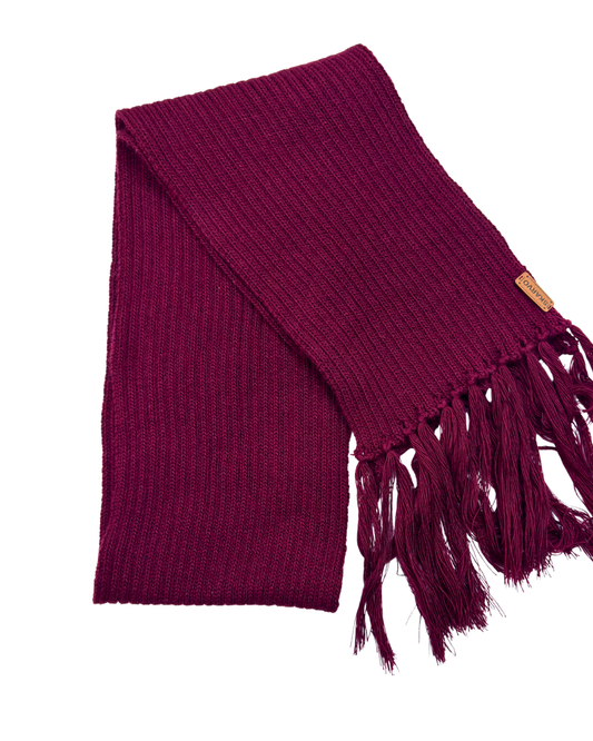 MIKASA BURGUNDY SCARF V1
