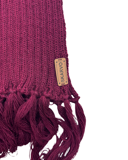MIKASA BURGUNDY SCARF V1