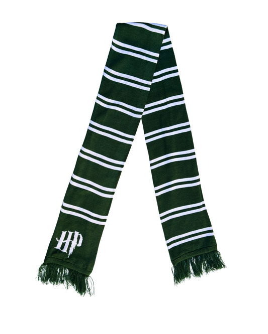 SLYTHERIN SCARF — Green & White