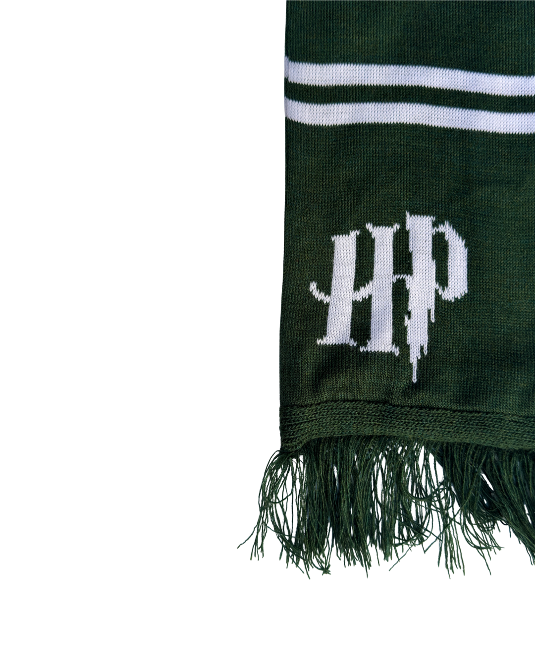 SLYTHERIN SCARF — Green & White