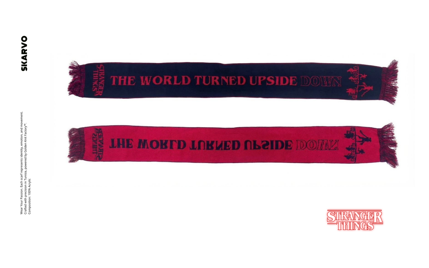 Stranger Things Scarf – Upside Down