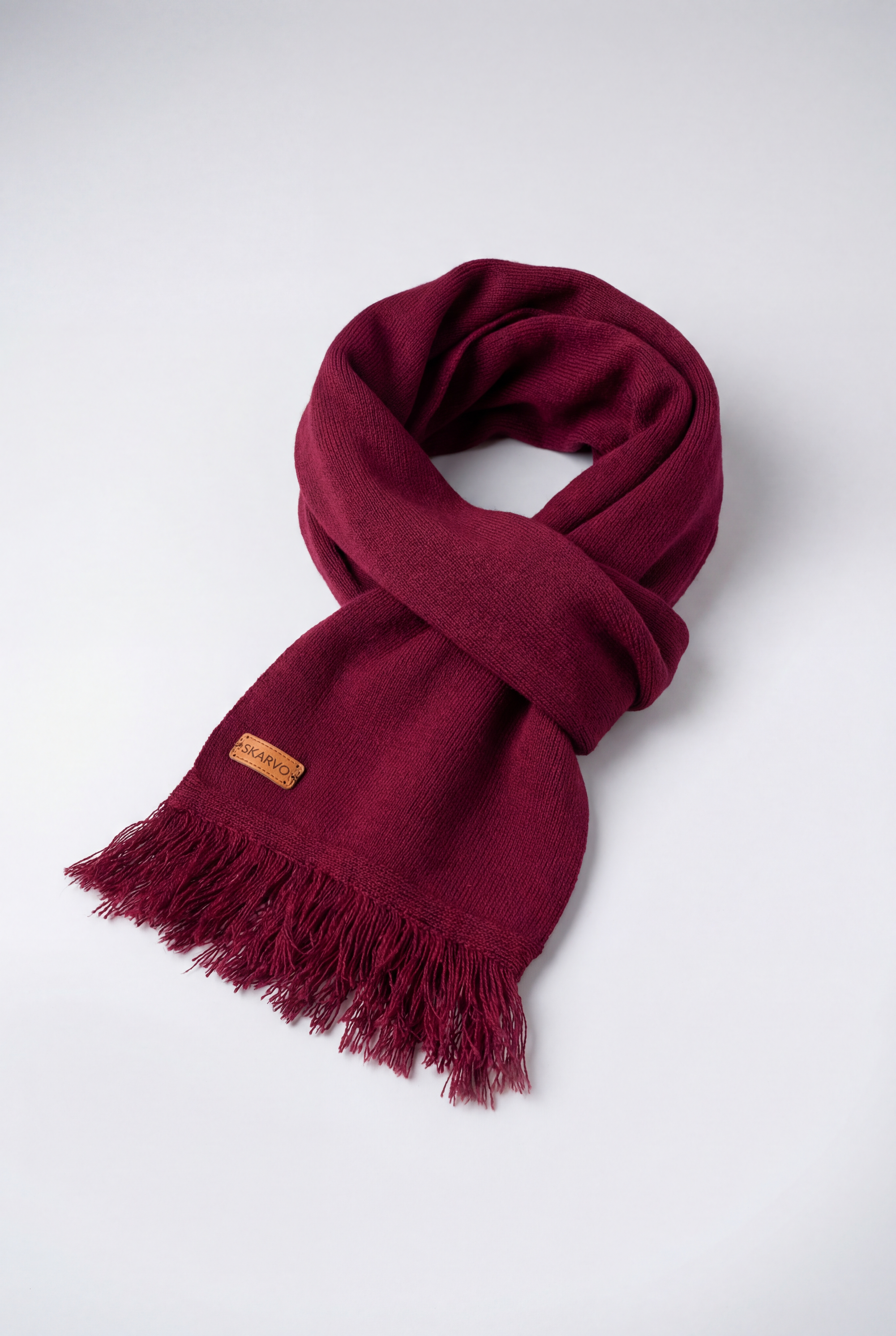 MIKASA BURGUNDY SCARF V2